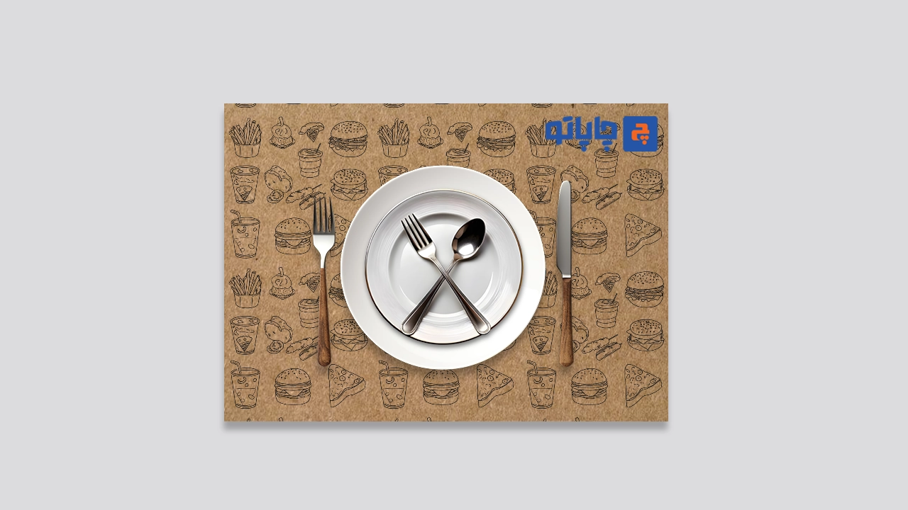 چاپ زیر بشقابی کرافت 40 گرم تکرنگ